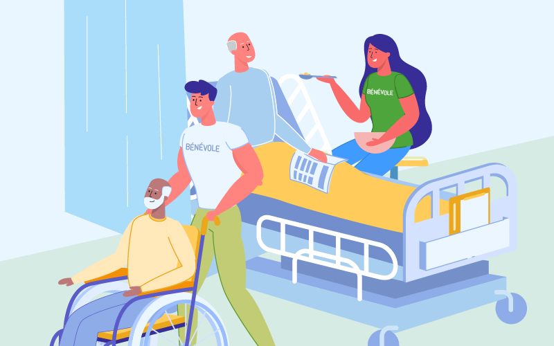 Le rôle des bénévoles à l'hôpital