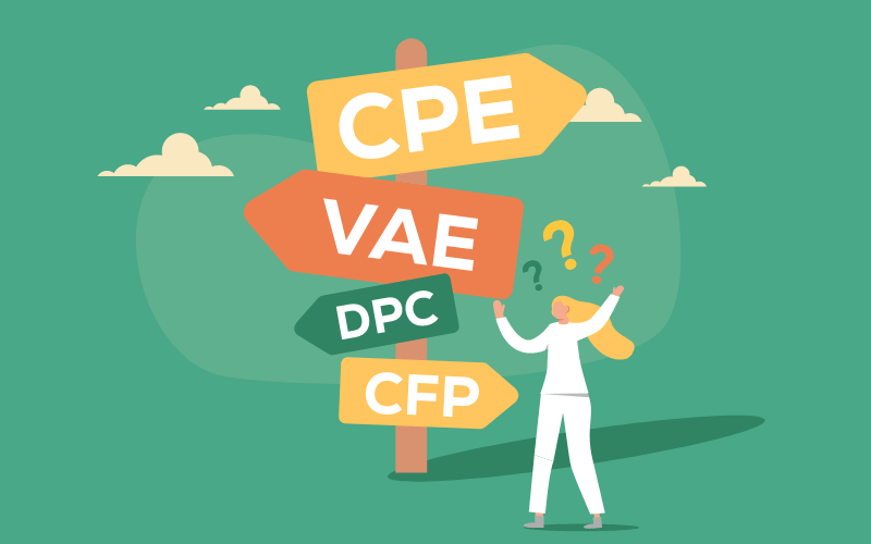 Se former dans la FPH  : les différents dispositifs possibles (CEP, DPC, CFP, VAE…)