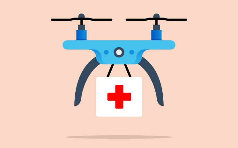 Des drones pour assurer le transport de prélèvements biologiques et de médicaments